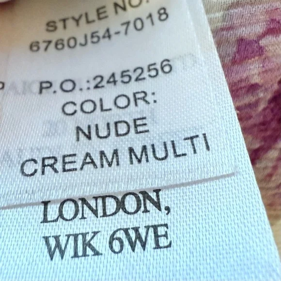 Paige Women’s Genie Floral Ruffle Sleeve Silk Sheer Blouse Top Size X-Small - Picture 14 of 14